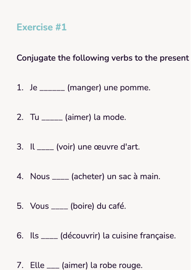 Grade 4 French Workbook PDF