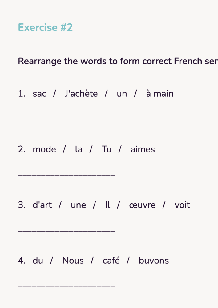 Grade 4 French Workbook PDF